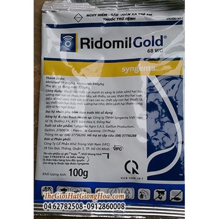 Bán trừ nấm bệnh Ridomil gold 100g hàng nhập, phân phối trong nước bởi thietbinhavuon.