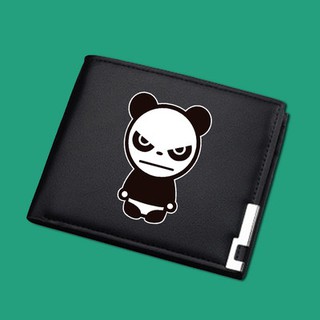 Hi panda Xin Chào gấu trúc ví nam dài ngắn Ví da kiểu mới giản dị mỏng da Ví Tiền Da Bò