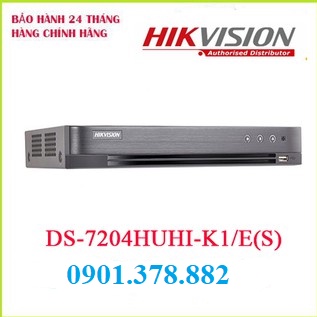 Đầu ghi hình Hybrid TVI-IP 4 kênh TURBO 4.0 HIKVISION DS-7204HUHI-K1/E(S)