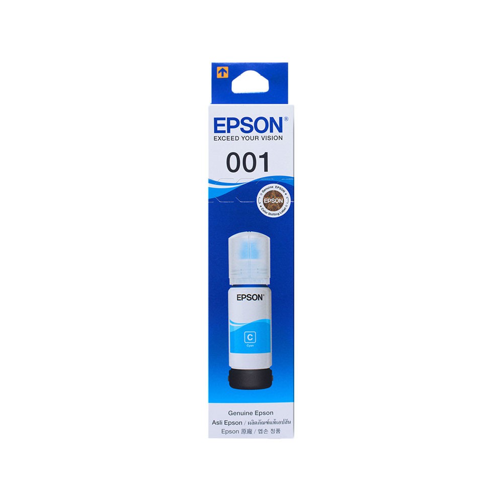 Lọ mực chính hãng Epson 001 Xanh dùng cho máy in in liên tục Epson Epson L4150, L4160/ L6160/ L6170/ L6190