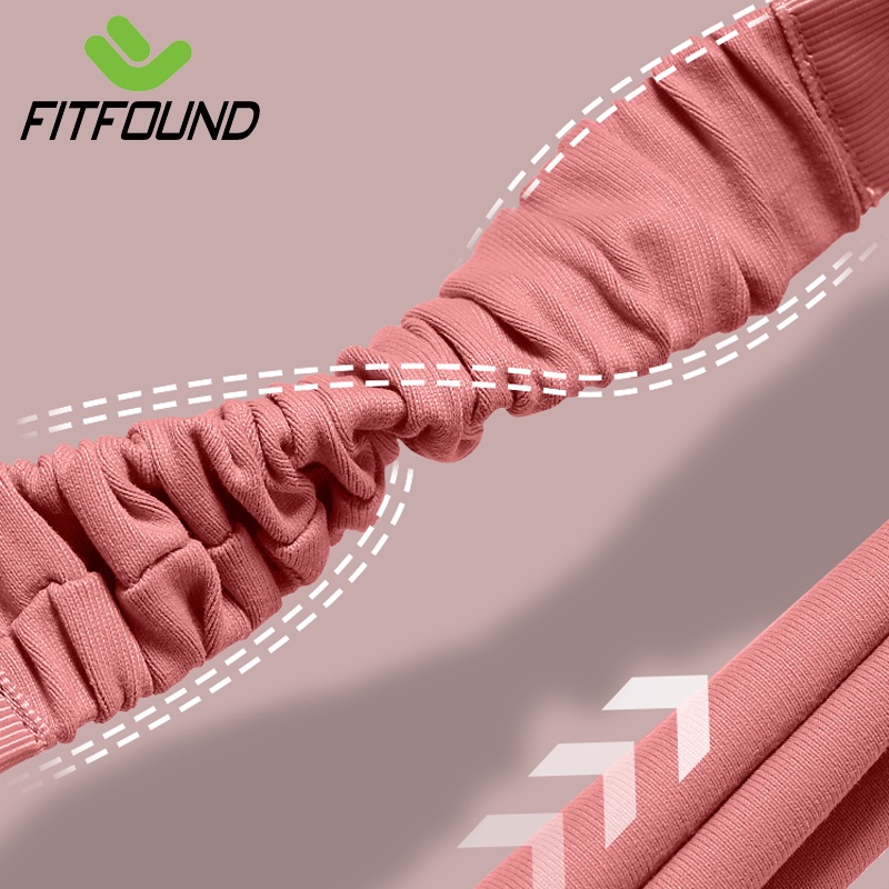 Băng Đô Thể Thao Headband Nylon Spandex  Đeo Trán Thấm Chặn Mồ Hôi Chống Trượt FITFOUND Bản 5Cm