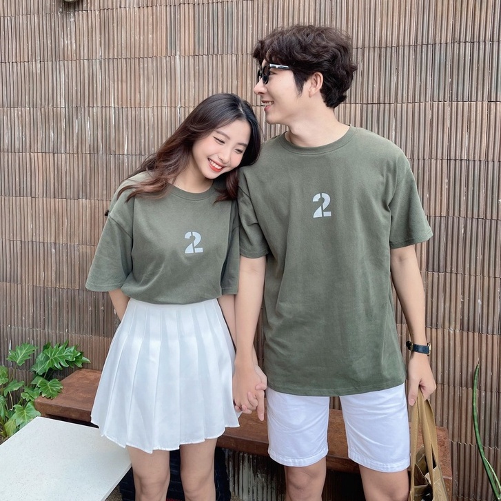 Áo thun unisex nam nữ Fm Style form rộng hoạt tiết siêu xinh 4 màu lựa chọn 205050046