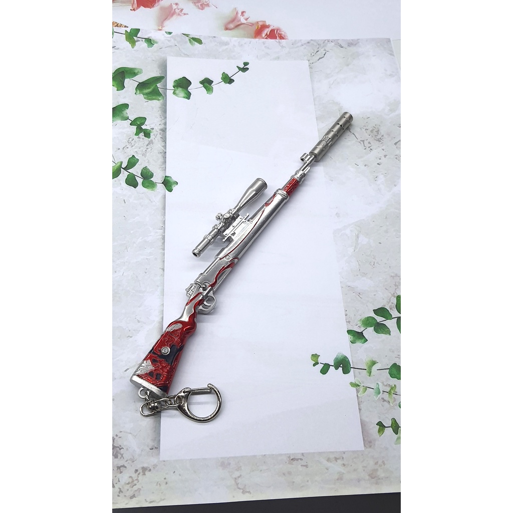 [ Tặng đế ][ 22cm ] Móc khóa treo cặp K98 Thủy Triều  -PUBG -  Baystore