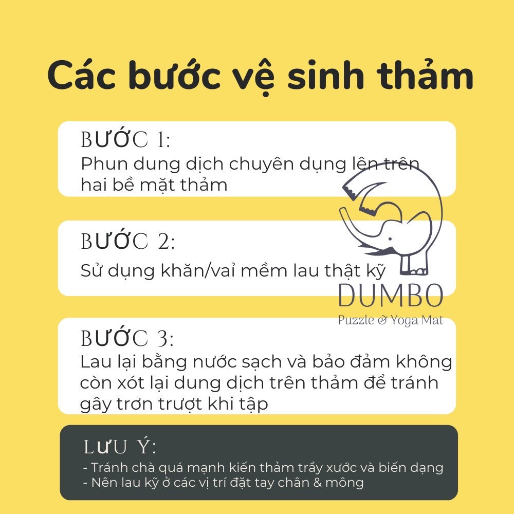 Nước Vệ Sinh Thảm Tập Yoga thảm xốp DUMBO MAT [TẶNG KÈM KHĂN LAU] NA DUMBO MAT 100ml Hương Lavender