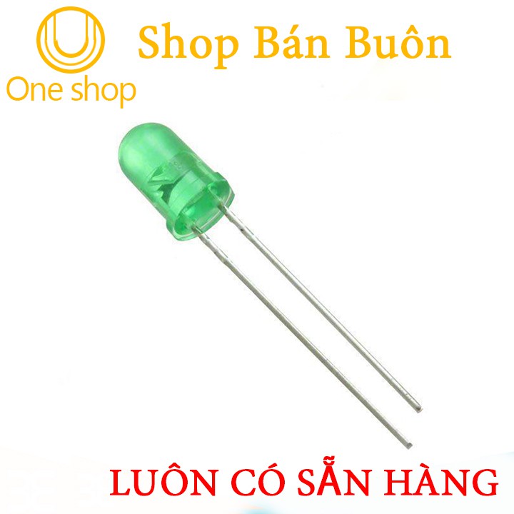 Gói 100 Con Led Phủ Màu 5mm