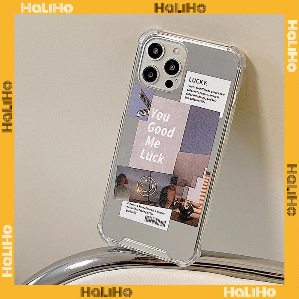 Ốp điện thoại Acrylic tráng gương chống sốc bảo vệ camera thích hợp cho iPhone 11 13 Pro Max 12 Pro Max 7 Plus xr