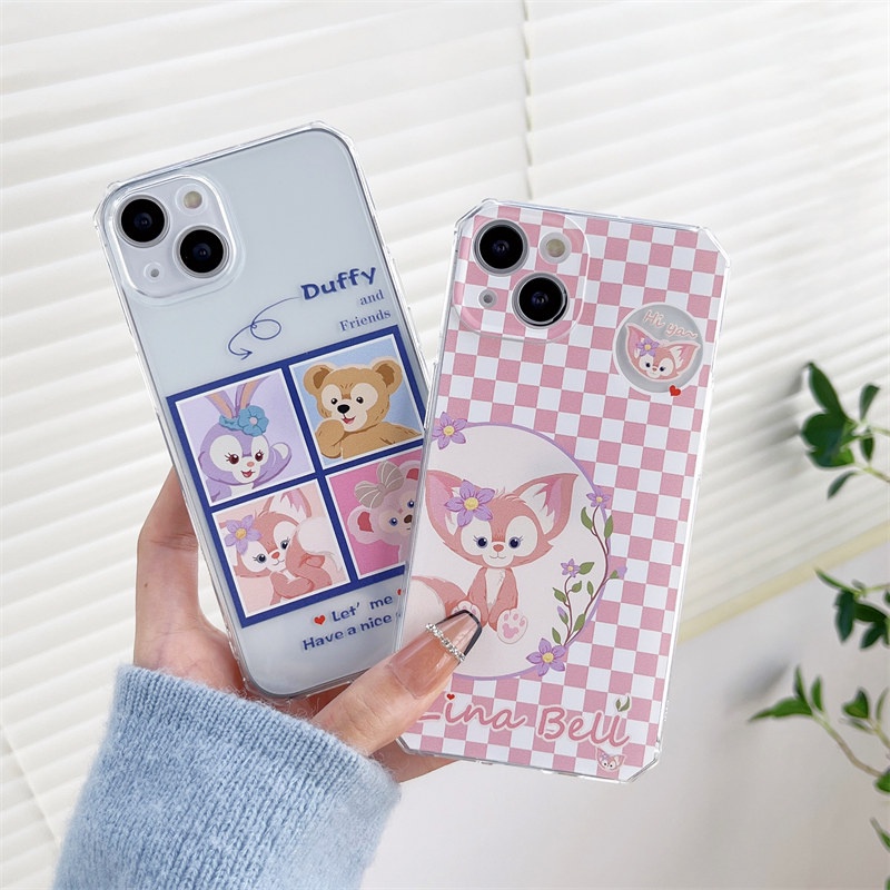 Ốp Điện Thoại TPU Mềm Trong Suốt Chống Sốc In Hình Gấu/Thỏ Dễ Thương Cho iPhone 13 12 11 Pro Max SE X XS Max XR 8 7 Plus