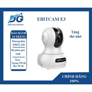 Camera Ebitcam E3 2MP (1080P) Kèm thẻ nhớ Bảo hành 24 tháng