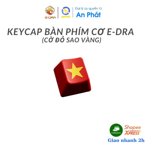 Key cap cờ đỏ sao vàng E-dra dành cho bàn phím cơ - Chính hãng E-dra