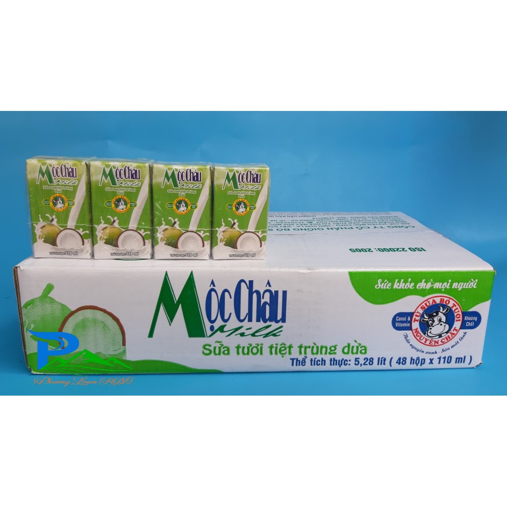 Sữa tươi tiệt trùng Mộc Châu 110ml - thùng 48 hộp [không kèm KM]