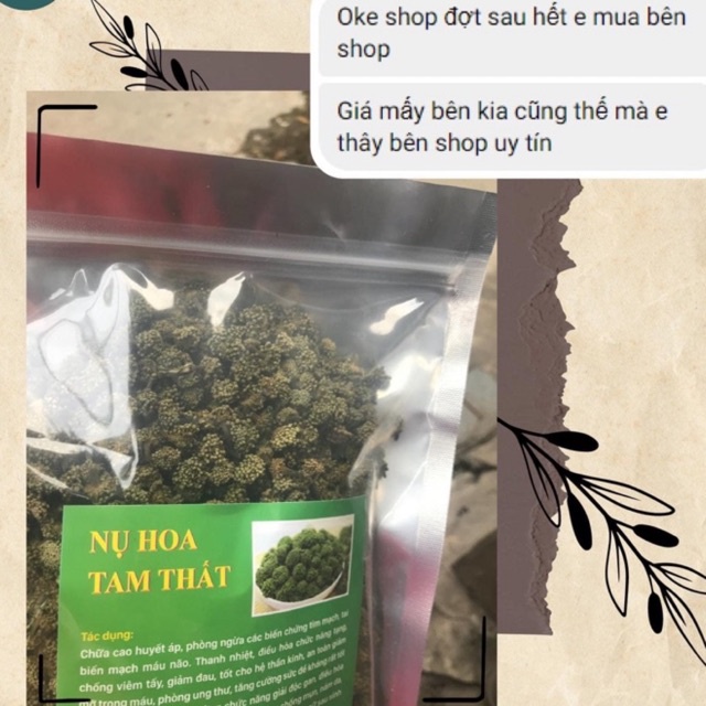 ⚡️500g⚡️ NỤ TAM THẤT bao tử loại hoa nhỏ đều ít cuống hỗ trợ điều trị mất ngủ và tốt cho tim mạch