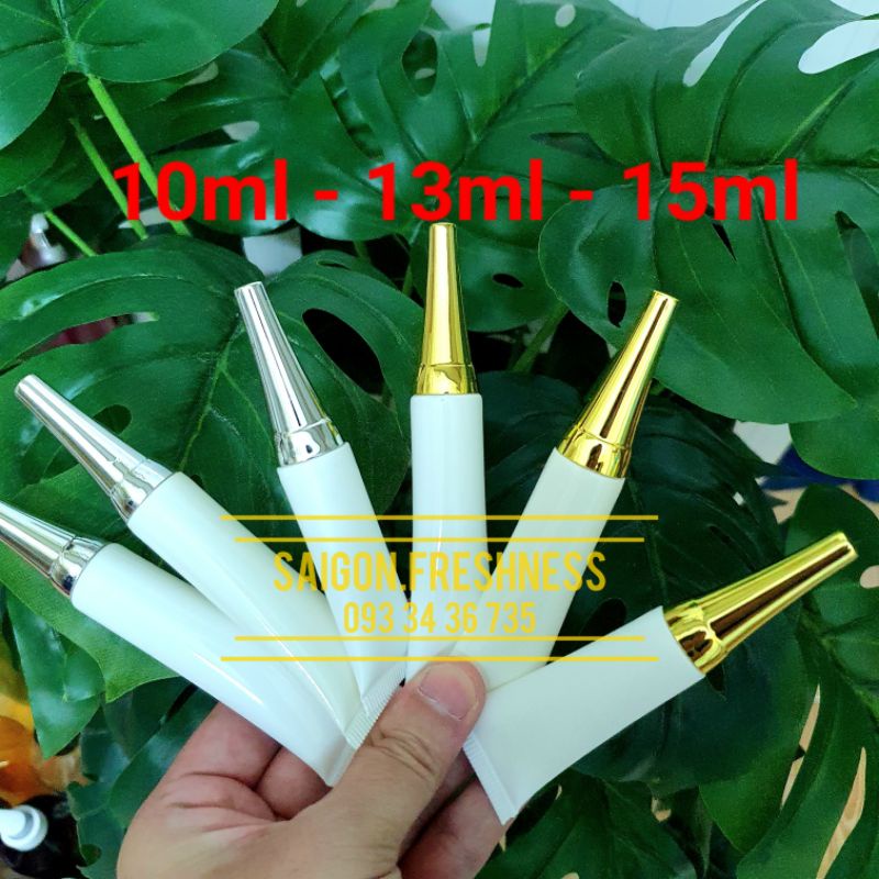 Tuýp đầu nhọn đựng kem chấm mụn, chiết mỹ phẩm, đựng kem đánh răng, dầu gội, sữa tắm, sữa rửa mặt