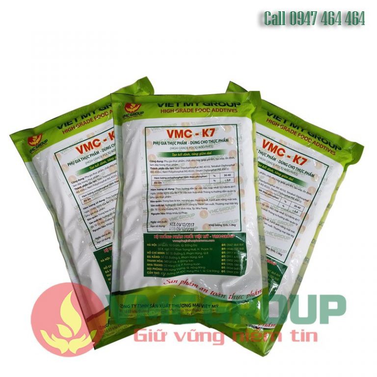 VMC K7 PHỤ GIA TẠO GIÒN DAI KẾT DÍNH CHO GIÒ CHẢ