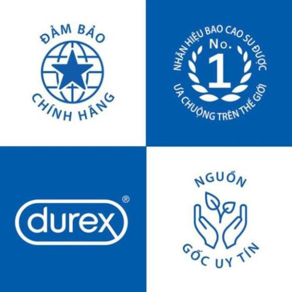 BCS [KING DUREX] Bộ 4 hộp Bao cao su Durex Kingtex, tặng 2 hộp cùng loại (12 bao/1 hộp bcs) Giá Rẻ