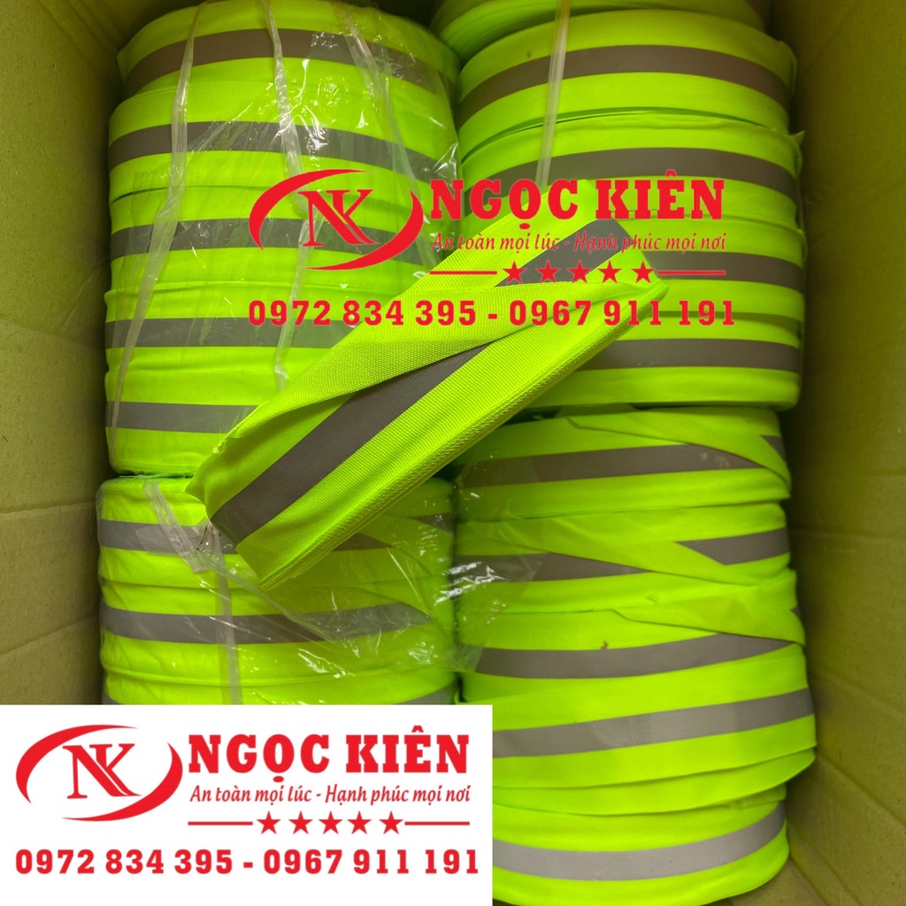 Dây phản quang vải 5cm dài 100 mét