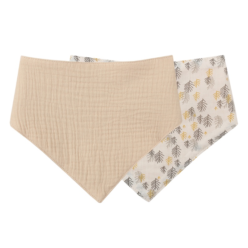 Yếm Ăn Chất Liệu Cotton Mềm Mại Thấm Hút Tốt Hai Mặt Dành Cho Em Bé