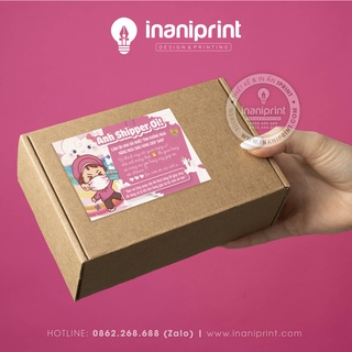TEM DÁN CẢM ƠN SHIPPER NM, decal thank shipper đã giao hàng, tem có keo cám ơn anh shipper