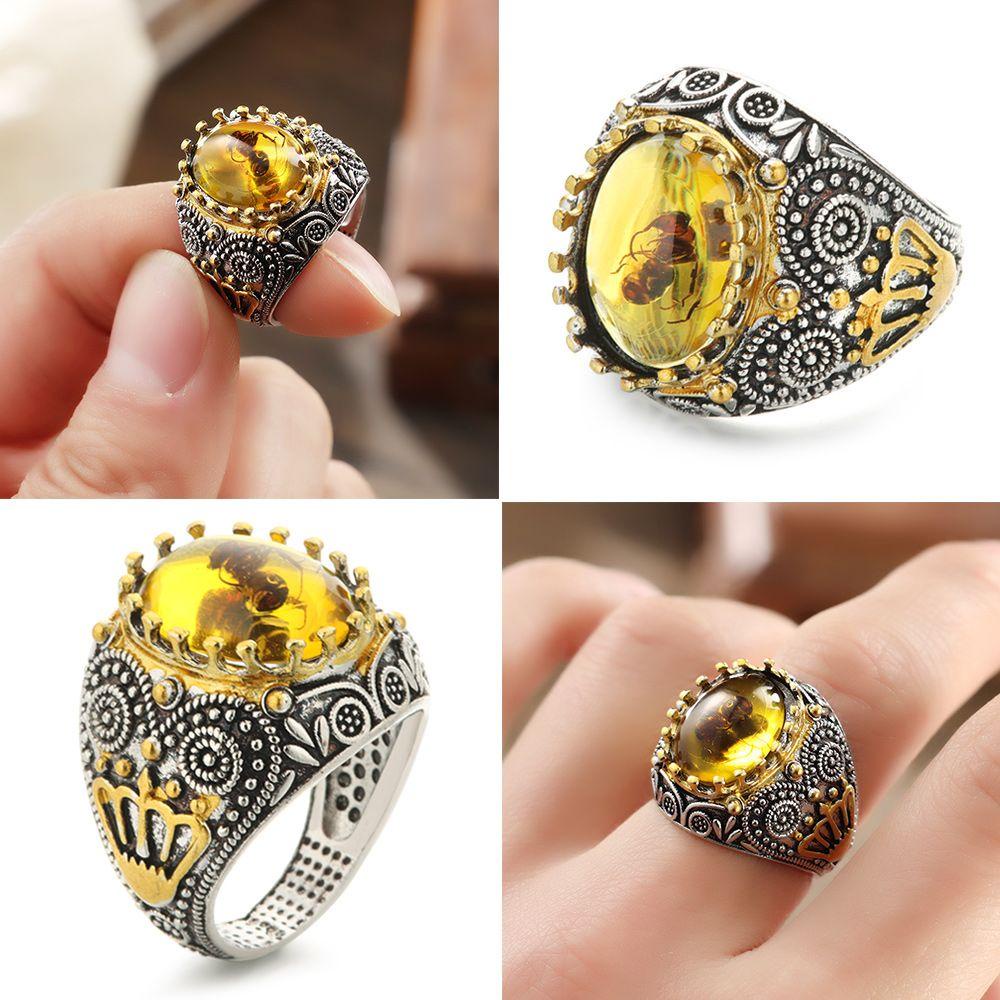 Nhẫn Chạm Khắc Thủ Công Phong Cách Gothic Cho Nam Và Nữ