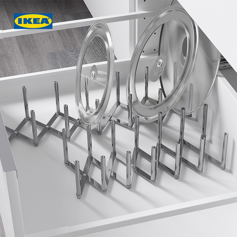 IKEA giá inox úp gác vung nồi Variera IKEA