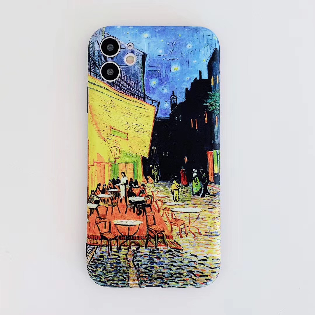 Ốp Lưng Họa Tiết Tranh Sơn Dầu Van Gogh Cho Iphone7 / 8 / 9 Iphone7Plus / 8plus Iphonex / Xsmax Iphone11 11pro 11promax Se2