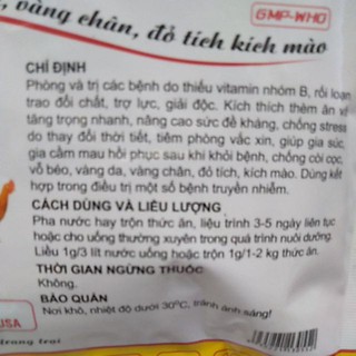 thuốc bổ tổng hợp B complex thú y
