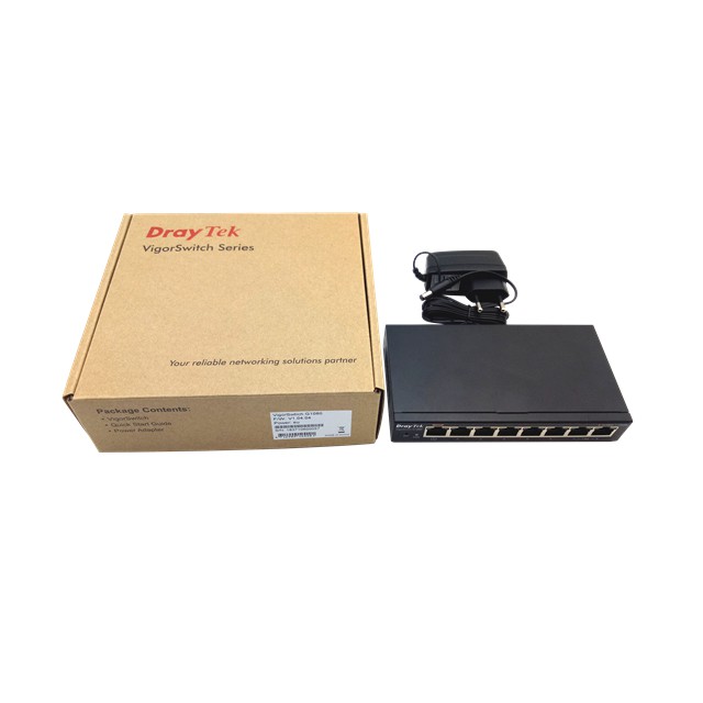 Bộ chia mạng DrayTek VigorSwitch G1080 - 8 cổng Gigabit hỗ trợ chia VLAN