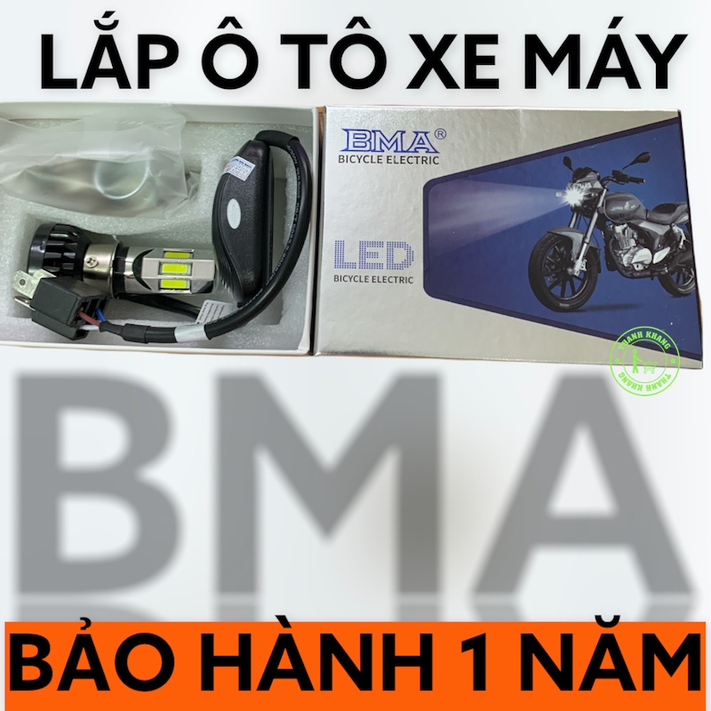 Đèn pha led 6 tim M02E-BMA chính hãng 35w siêu sáng gắn pha xe máy Thanh Khang