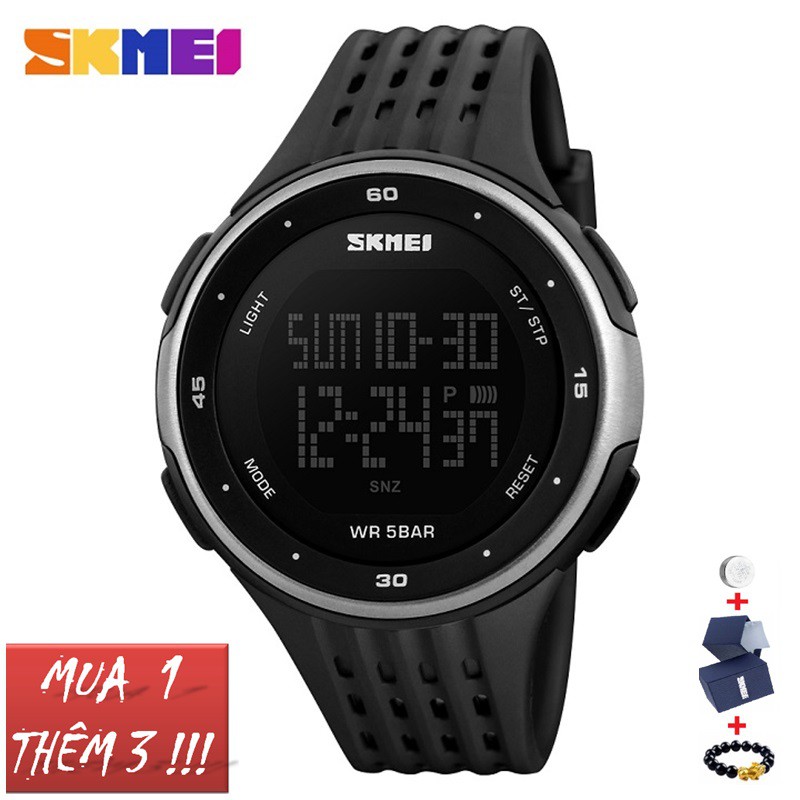 Đồng Hồ Nam SKMEI 1219 Dây Cao Su, Kiểu Dáng Men Sport Quân Sự Mạnh Mẽ - HÀNG CHÍNH HÃNG [FULLBOX] | BigBuy360 - bigbuy360.vn