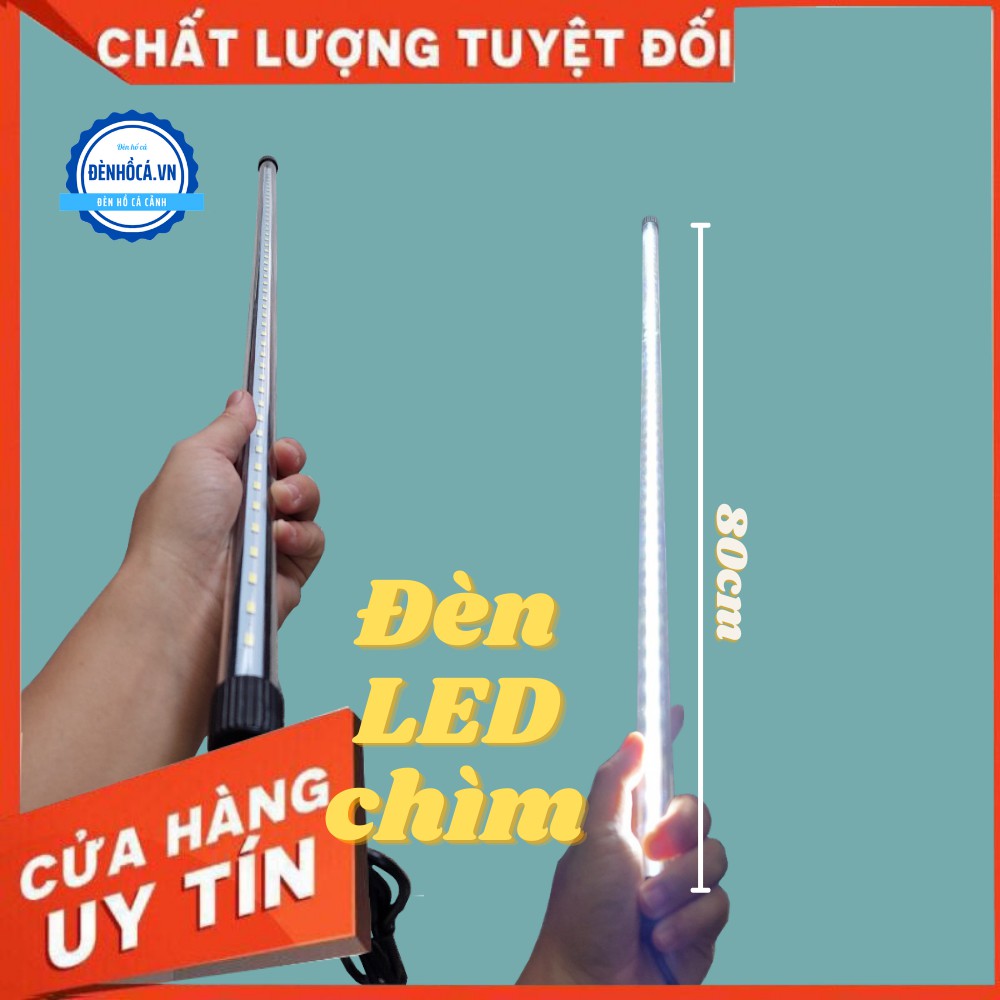 Đèn hồ cá 60 - 100cm ĐÈN CHÌM dùng cho hồ cá cảnh có công tắt loại tốt