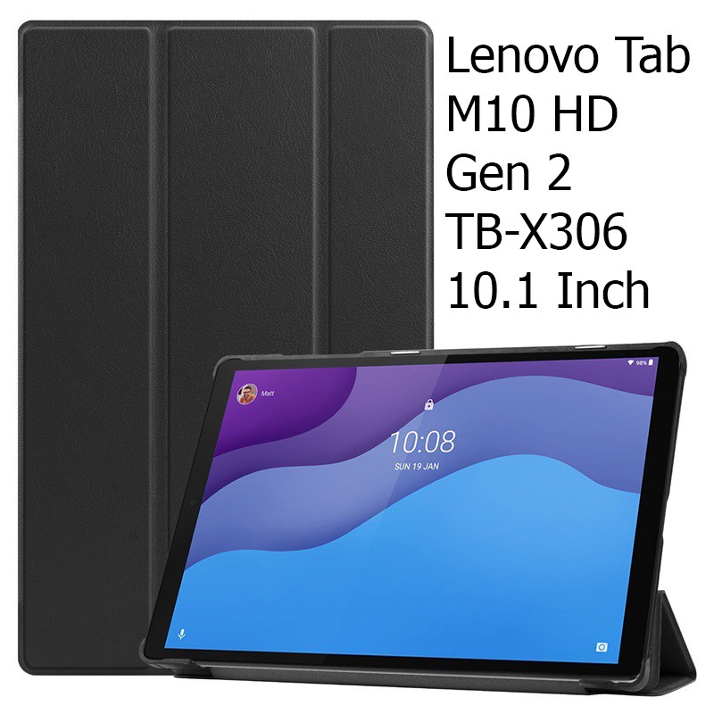 Bao Da Lenovo Tab M10 HD Gen 2 TB-X306 10.1 Inch Cover Dành Cho Máy Tính Bảng  Hỗ Trợ Smart Cover