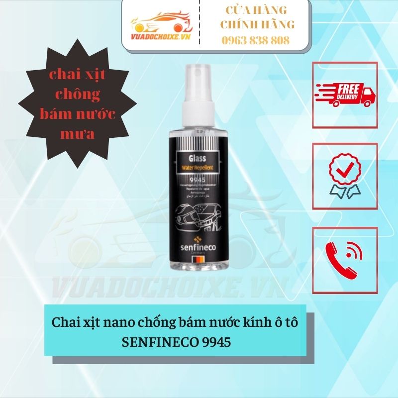 Chai xịt dưỡng ron cao su cửa ô tô Senfineco 9990 Silicon Spray nhập khẩu từ Đức bôi trơn gioăng,chống kẹt cửa.