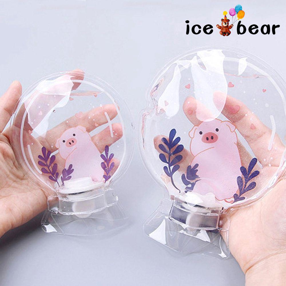 Bình nước nhựa PVC trong suốt hình gấu