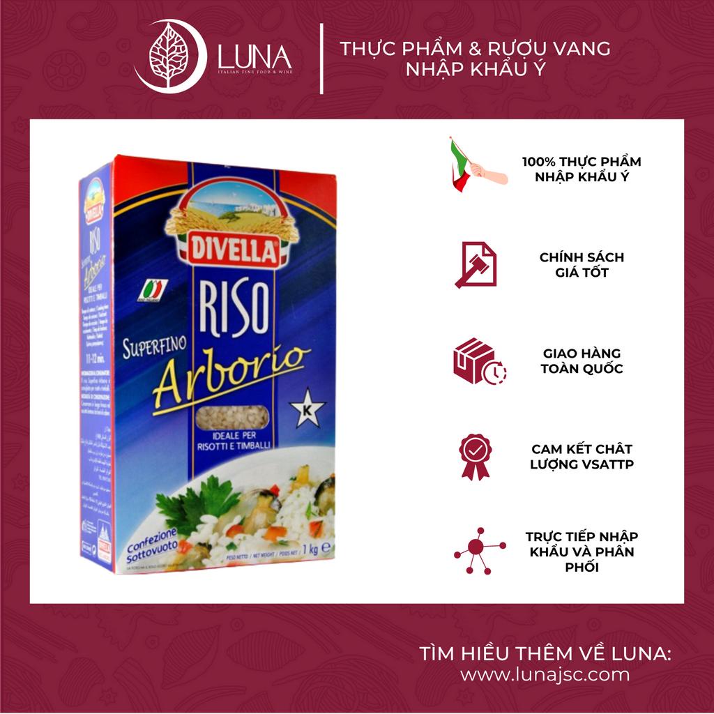 Gạo Ý Arborio DIVELLA gói 1Kg chuyên làm risotto