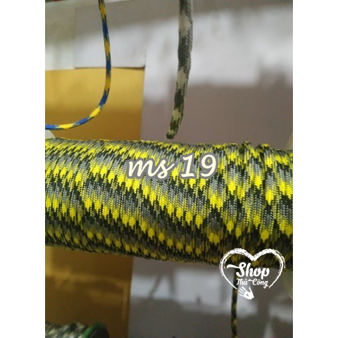 Dây paracord 4mm dẹt mã 19