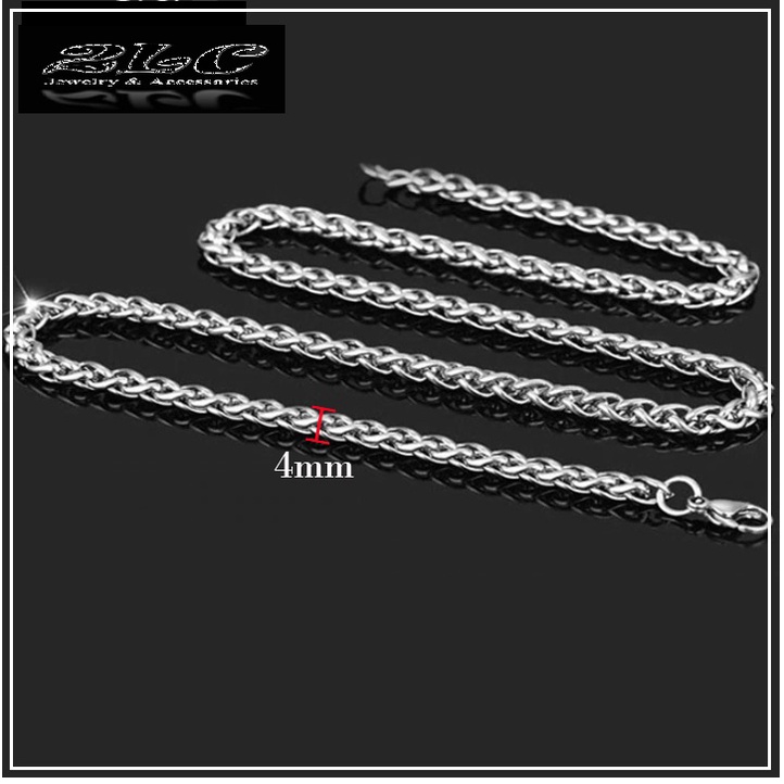 DÂY CHUYỀN NAM INOX KIỂU BÔNG DỪA 4LY THÉP KHÔNG GỈ