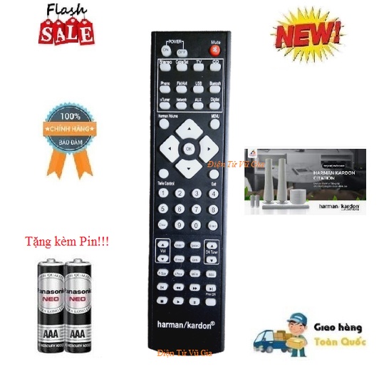 Remote điều khiển dàn âm thanh Harman/Kardon- Hàng chính hãng theo máy mới 100% Tặng kèm Pin