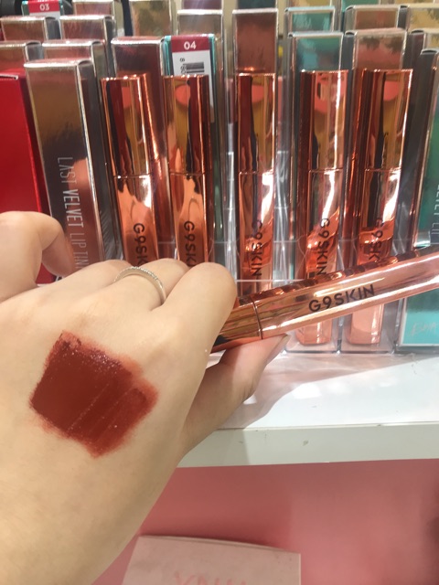 [FREE SHIP] Son Kem Lỳ G9 Skin vỏ vàng First V-Fit Velvet Tint