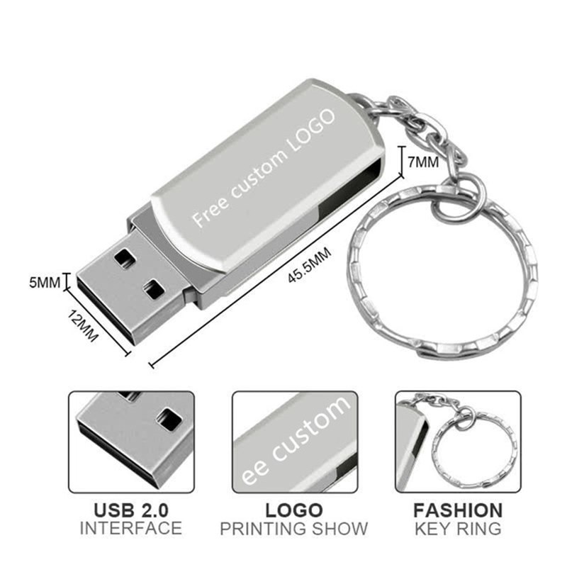 USB tốc độ cao 16G 32GB 64GB kèm móc khóa tiện dụng cho điện thoại/ máy tính
