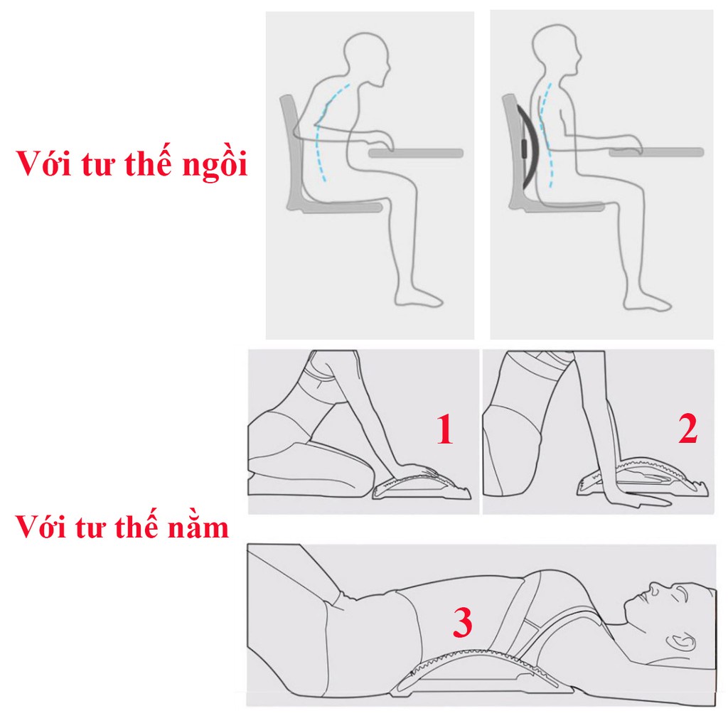 Khung Nắn Chỉnh Hình Cột Sống - Dụng Cụ Giảm Đau Nhức Mỏi Lưng, Đốt Sống Cổ, Cột Sống, Giup1 Thư Giãn