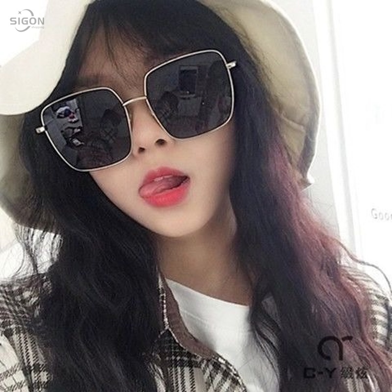 Kính mát gọng vuông phong cách retro cho nữ