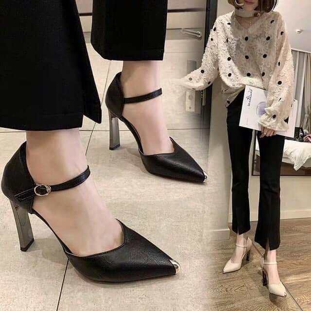 Dép cao gót mũi nhọn