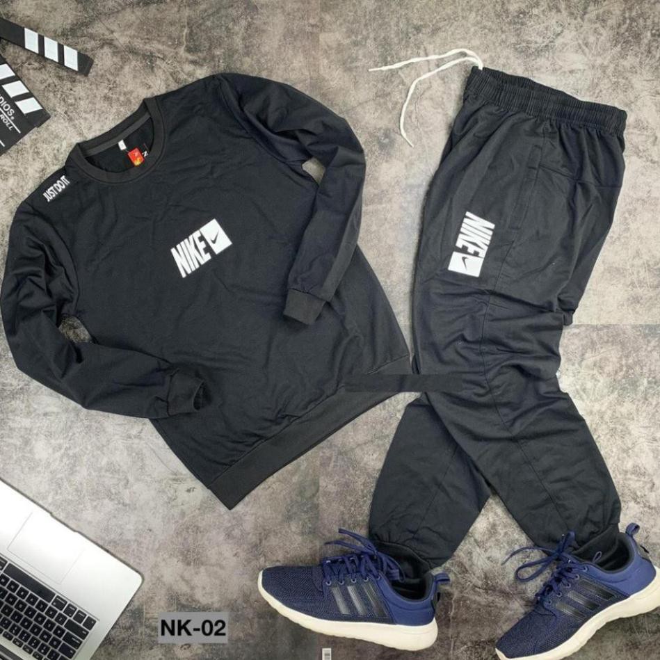 Bộ Nỉ Nam Cổ Tròn, Chất Nỉ Da Cá Cực Mềm, Dê Chịu, Thoải Mái Cho Nam | BigBuy360 - bigbuy360.vn