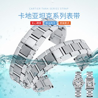 CARTIER Đồng Hồ Đeo Tay Dây Thép Không Gỉ Thời Trang Cho Nam Nữ