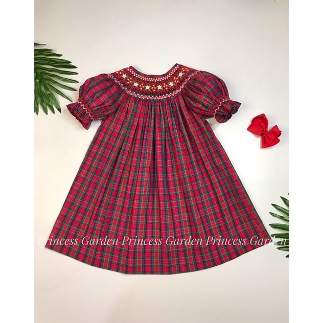 ĐẦM SMOCK HOA MAI TRẮNG
