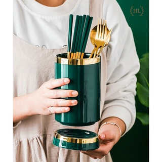 Ống cắm đũa đơn | ống đũa 1 sứ xanh ngọc bích | giỏ cắm đũa sứ halley home | ống đũa đơn liền
