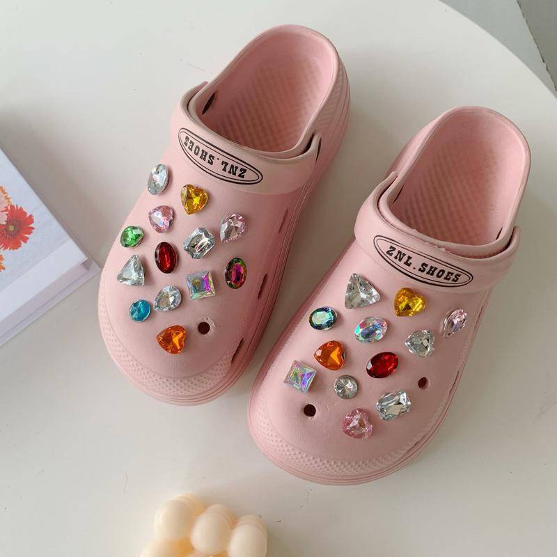 sticker dép crocsPhụ Kiện Trang Trí Giày Tự Làm Kiểu Dáng Xinh Xắn