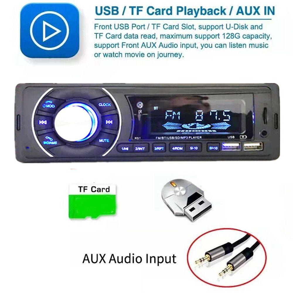 Máy Nghe Nhạc MP3 / FM / USB / AUX Rảnh Tay Tích Hợp Bảng Điều Khiển Dành Cho Xe Hơi SHOUKEY