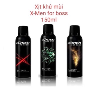 Xịt khử mùi XMen for boss 150ml có đủ 3 màu