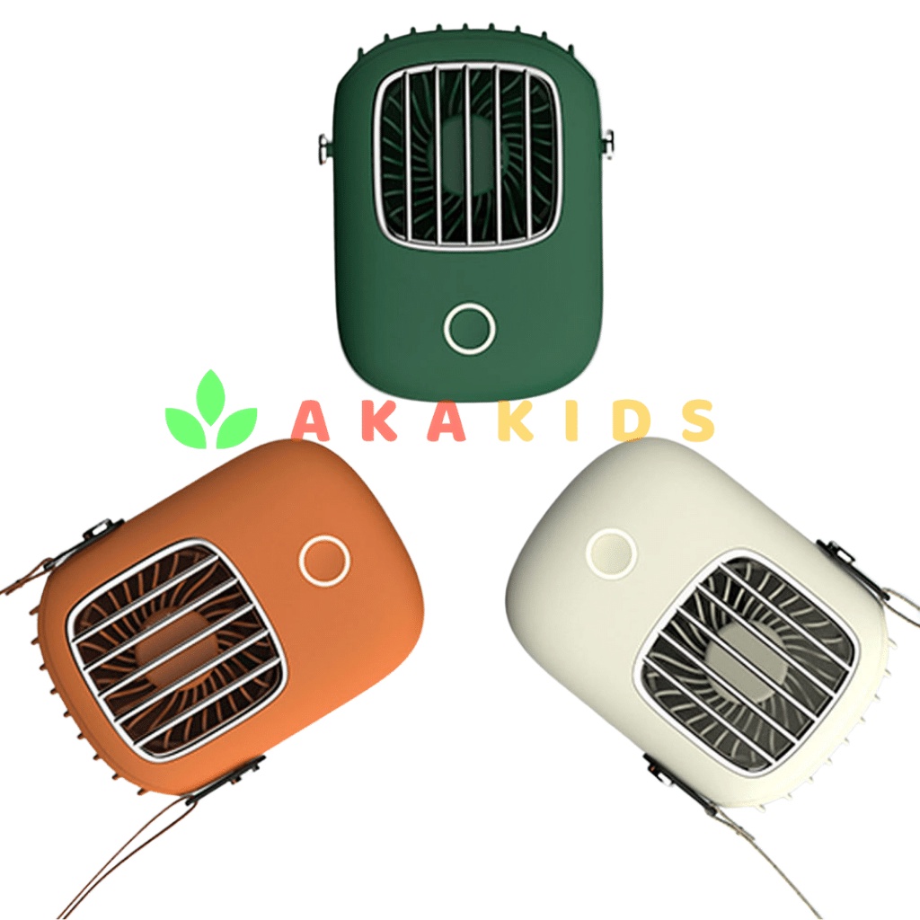 Quạt mini đeo cổ 3 chế độ làm mát êm ái pin siêu lâu, quạt có dây treo cổ cho học sinh sinh viên