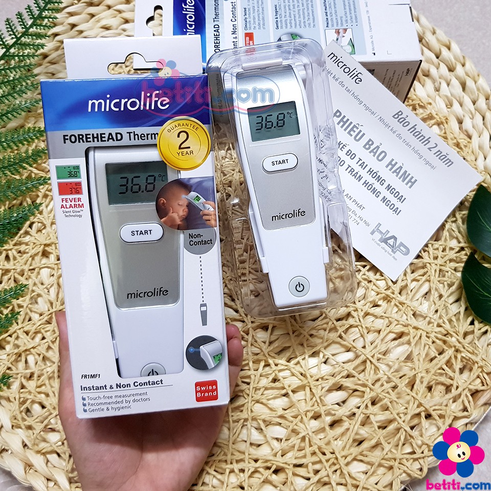 Nhiệt Kế Đo Trán Hồng Ngoại Microlife FR1MF1 - BH 2 Năm